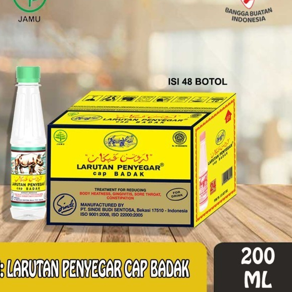 Jual Larutan Penyegar Cap Badak Botol 200ml Isi 48 Shopee Indonesia