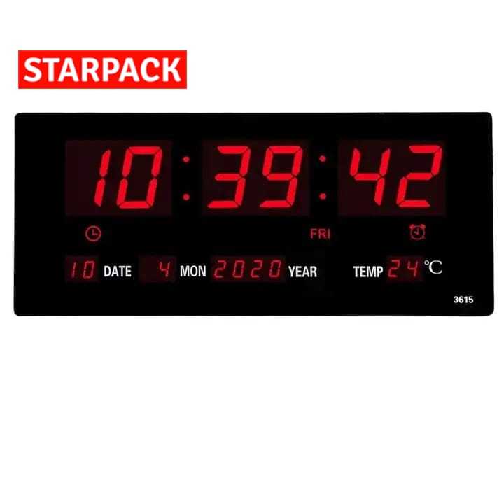 Jual Jam Dinding Besar LED Digital Clock Large 3615 Merah Shopee