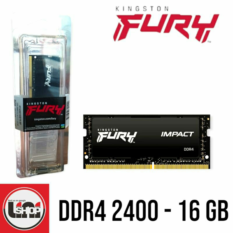 Ram Laptop Memory Kingston Fury DDR4 2400MHZ PC19200 16gb sodimm Gaming