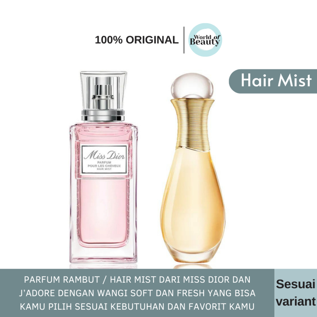 Jual (ORIGINAL 100%) Hair Mist D*ior - Miss D*ior Parfum Hair Mist / J ...