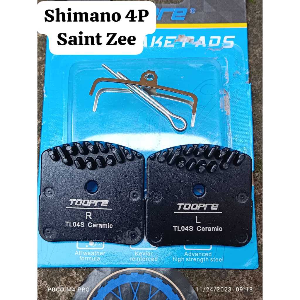 thumbnail image 2 of Shimano N03A Ice Tech Disc Brake Pads (2 Pairs / 4 Pads) For Deore XTR SLX M9120 M8120 - Resin 2 of 5