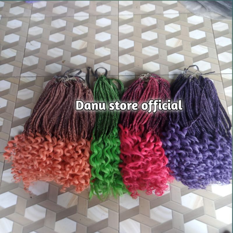 Jual Rambut sambung sulam kepang ombre ikal,1 kilo isi 40 lusin, bisa ...