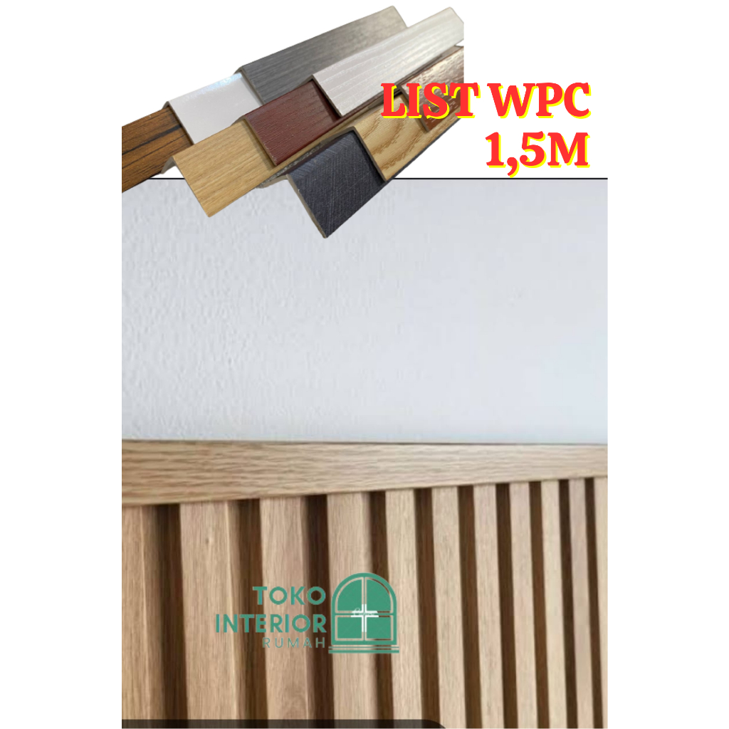 Jual List siku L WPC wall panel / penutup wall panel WPC termurah ...