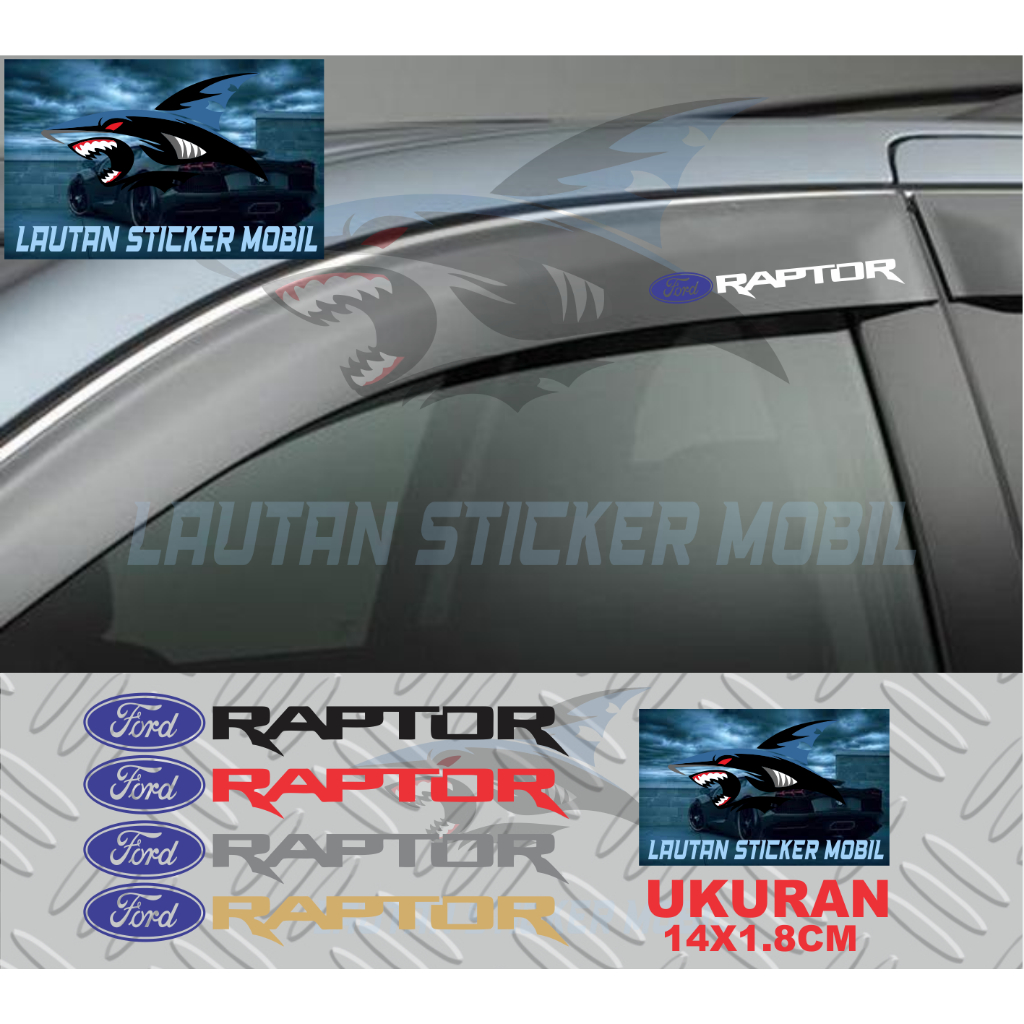Jual stiker talang air mobil raptor cutting sticker talang air mobil ...