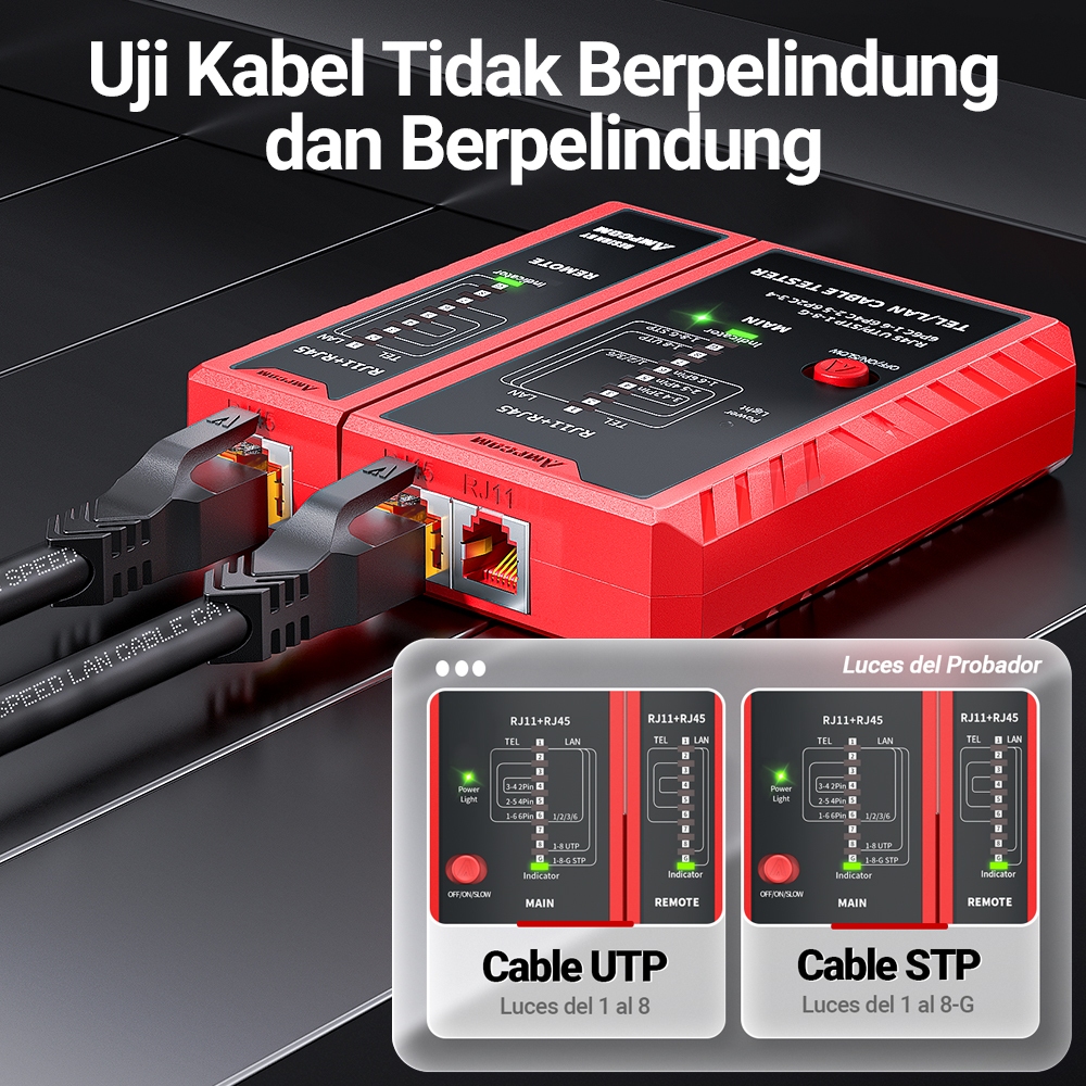 Jual AMPCOM Alat Penguji Kabel Jaringan Terbaru Alat Uji Kabel LAN ...