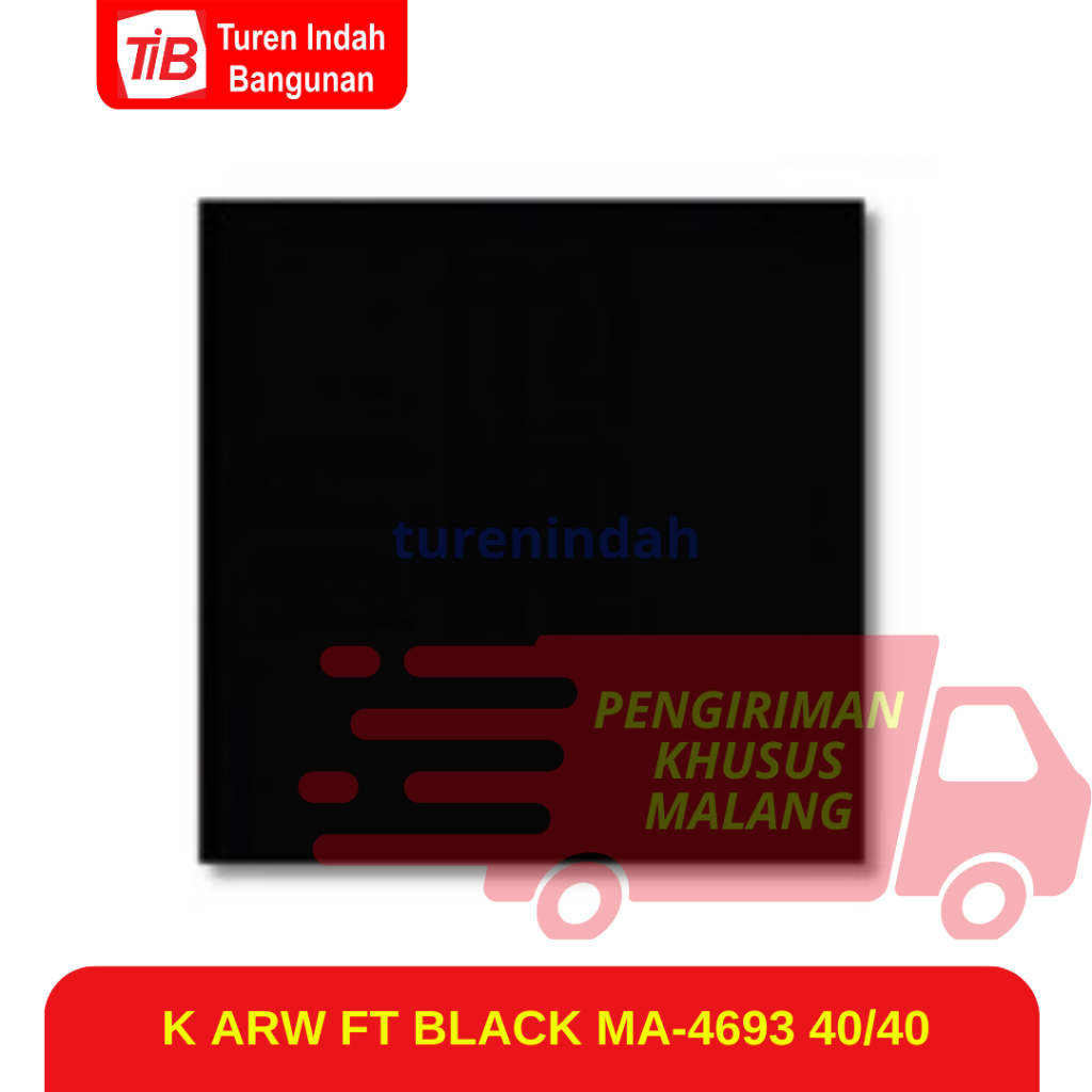 Jual TIB - KERAMIK ARW FT BLACK MA-4693 40/40 - KERAMIK HITAM POLOS