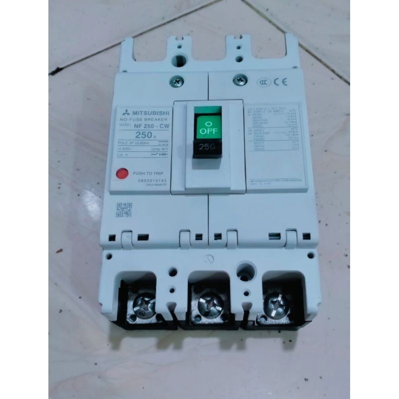 Jual Mccb Mitsubishi Tipe NF 250-CW 250A | Shopee Indonesia