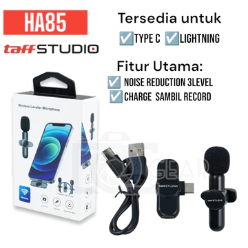 Wireless Mic Microphone Live Clip On Lavalier Jepit