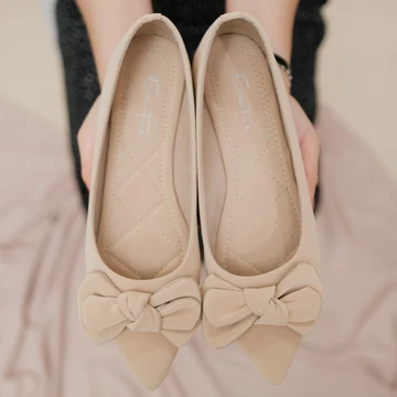 Executive Adrea Flatshoes Wanita Kulit Sintetis