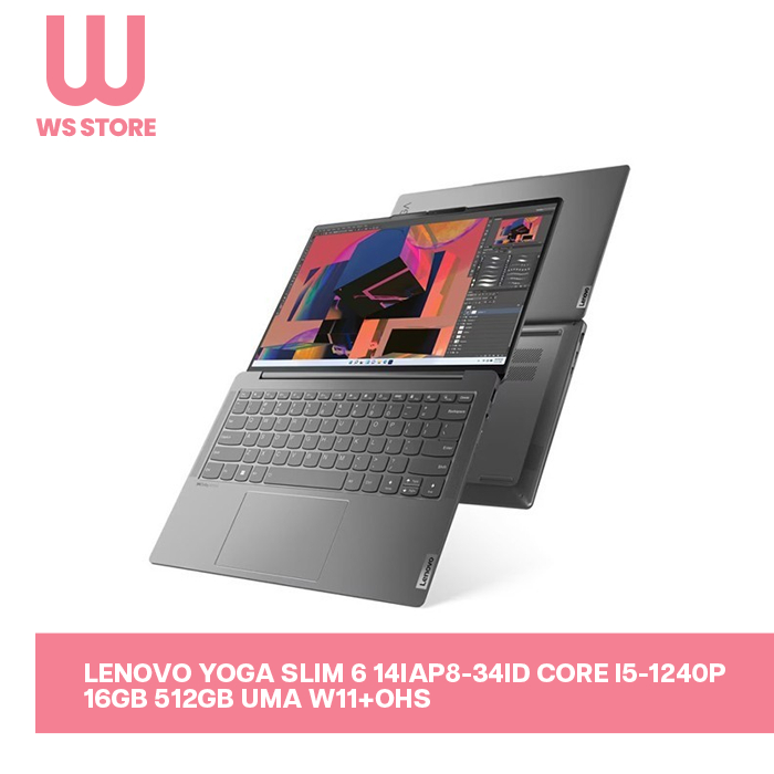 Jual Lenovo Yoga Slim 6 14IAP8 i5-1240P 16GB 512SSD WIN11+OHS 14