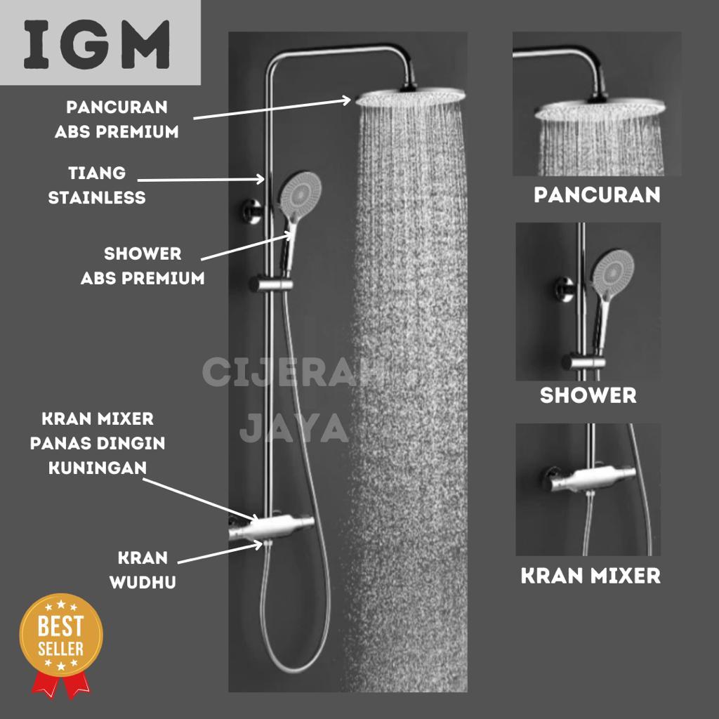 Jual SHOWER TIANG COLOUMN SET PANAS DINGIN IGM IK-048 KOMPLIT PREMIUM ...