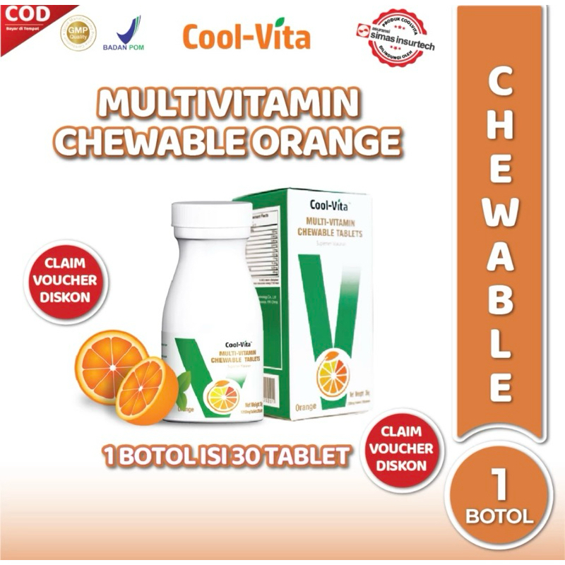 Jual coolvita chewable penggemuk badan (kunyah) isi 30 tablets FYC Shopee Indonesia