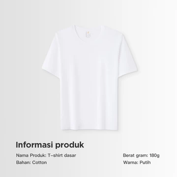 (Cuci Gudang Besar Besaran!)Kaos Polos Pria Kaos Cowok Kaos Oblong Tebal Kaos Lengan Pendek