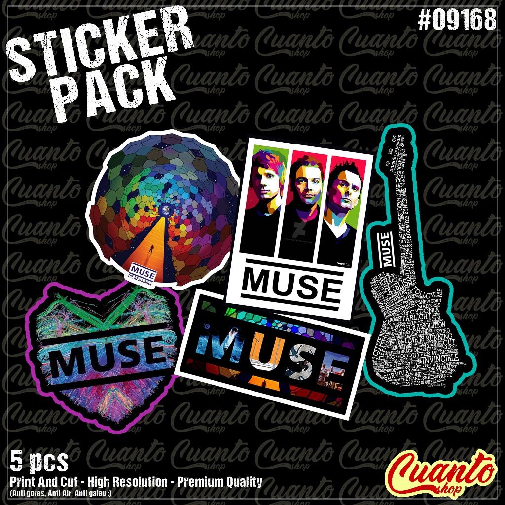 Jual Sticker Stiker Muse anti air sudah di cutting kualitas premium ...