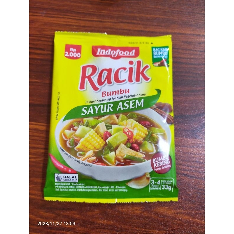 Jual Indofood Bumbu Racik Sayur Asem 33 Gram Shopee Indonesia