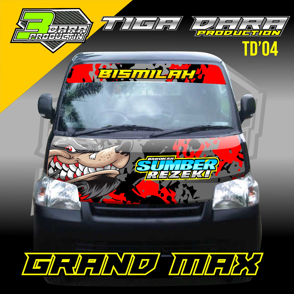 Jual STIKER DECAL KABIN GRAND MAX STIKER KACA GRAND MAX STIKER KABIN ...