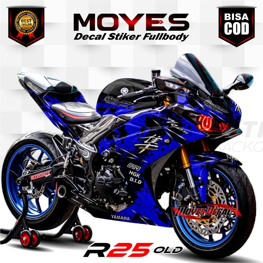 Jual Decal R 25 Full Body - Stiker R25 Full Body- Stiker Yamaha R25 ...