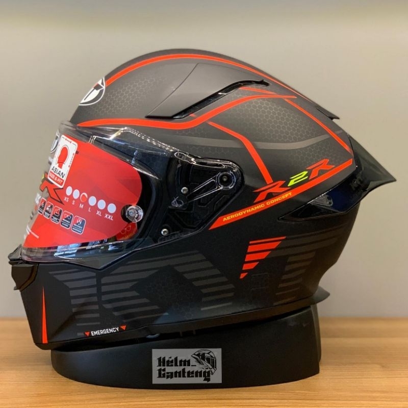 Jual KYT R2R CLASSIC CONCEPT MATT RED | Shopee Indonesia