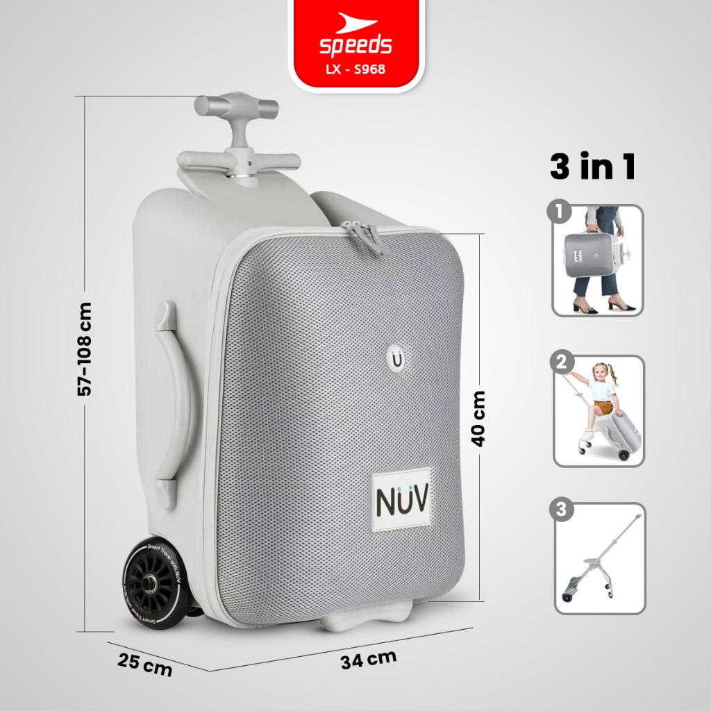 Jual Koper Tunggang Stroller Anak 3in1 Travelling Luggage Stroller ...