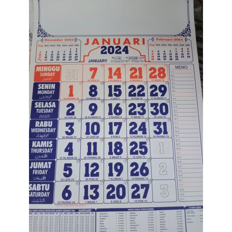 Jual Kalender Dinding 12 Lembar Shopee Indonesia 1993