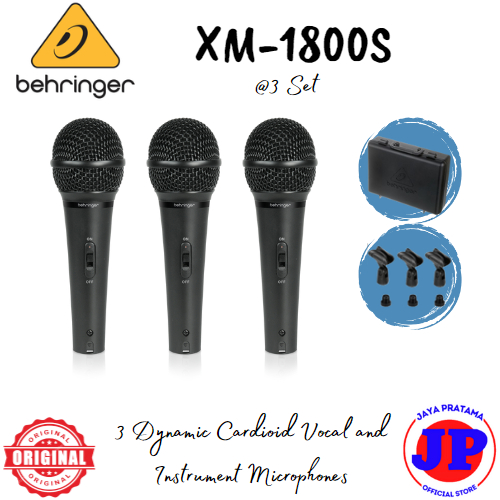 Jual Behringer XM1800S 3 Dynamic Cardioid Vocal & Instrument Mic XM