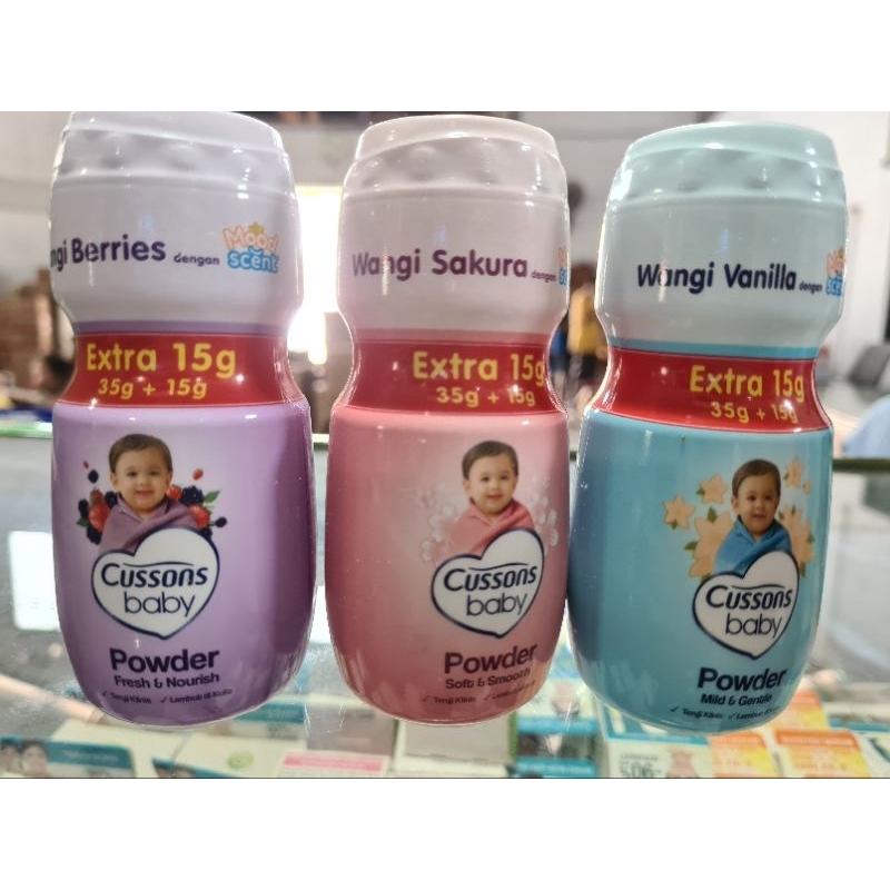 Jual ( 6 pcs) CUSSONS BABY POWDER 35 GR + 15 GR | Shopee Indonesia
