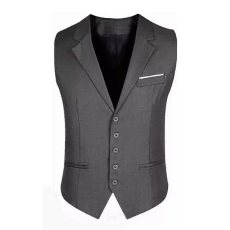 Jual Rompi Pria Formal Polos Bahan Jas Full furing Korean Style - Vest ...
