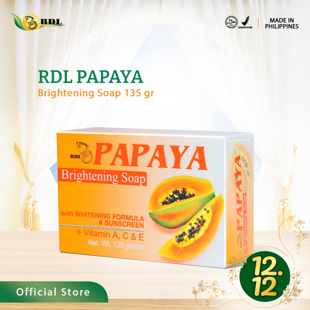 Jual RDL Papaya Brightening Soap / Sabun Papaya - Sabun Cuci Muka ...