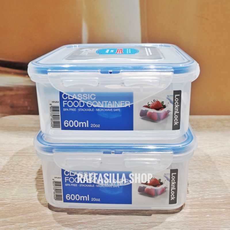 Jual LocknLock Kotak Makan Square Short Lock&Lock Food Container 600ml ...