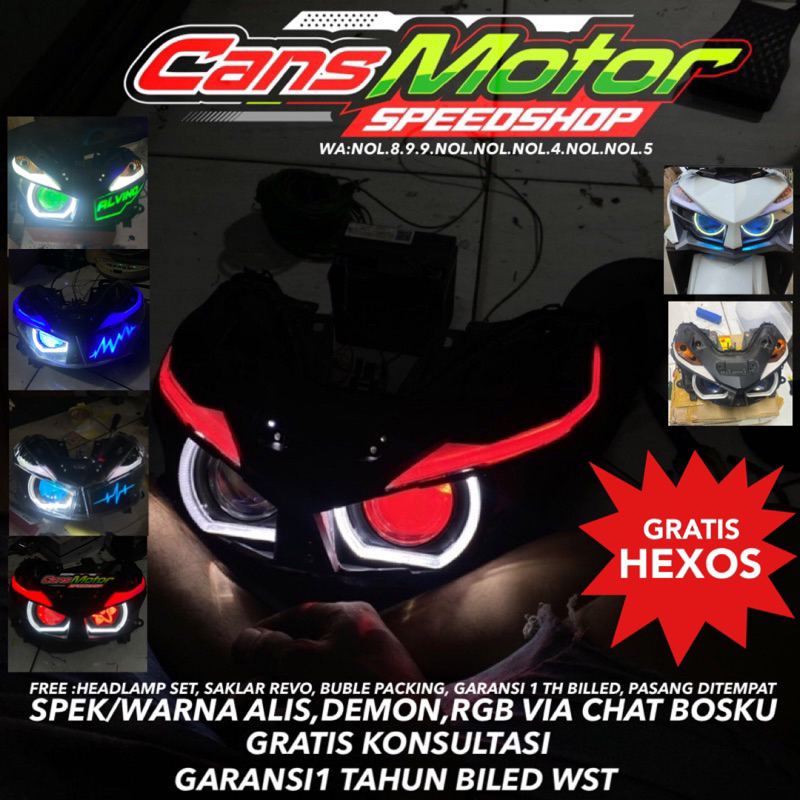 Jual Projie billed Vario LED 125/150 l Projector HID Shord BMW Honda