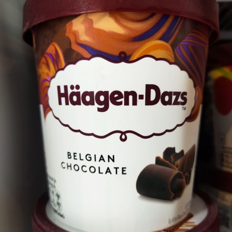 Jual Haagen Dazs Ice Cream Belgium Chocolate 473ml | Shopee Indonesia