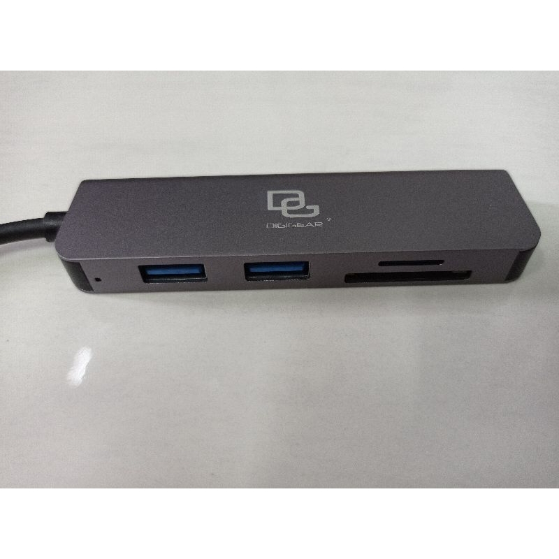Jual Digigear 5 port hub a quattro porte dengan card reader | Shopee ...