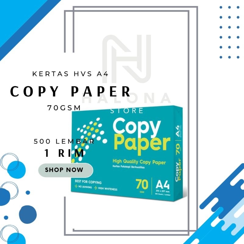 Jual [1 RIM] Kertas HVS A4 Copy Paper 70GSM | Shopee Indonesia