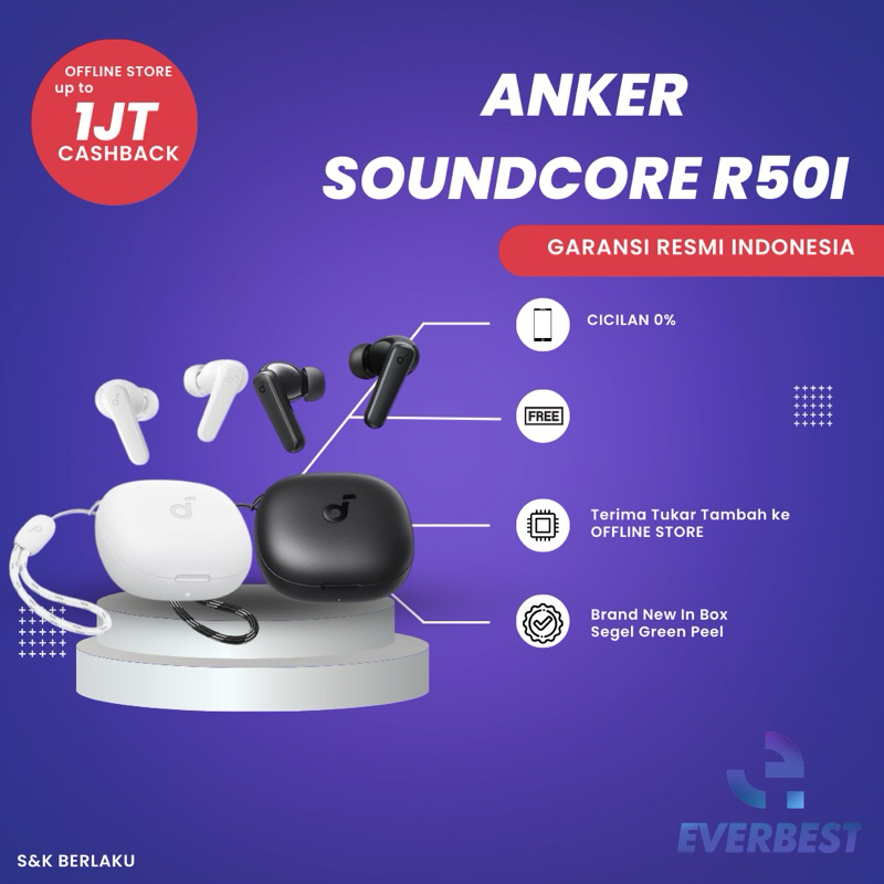 Jual ANKERR SOUNDCORE R50i NEW GARANSI RESMI | Shopee Indonesia