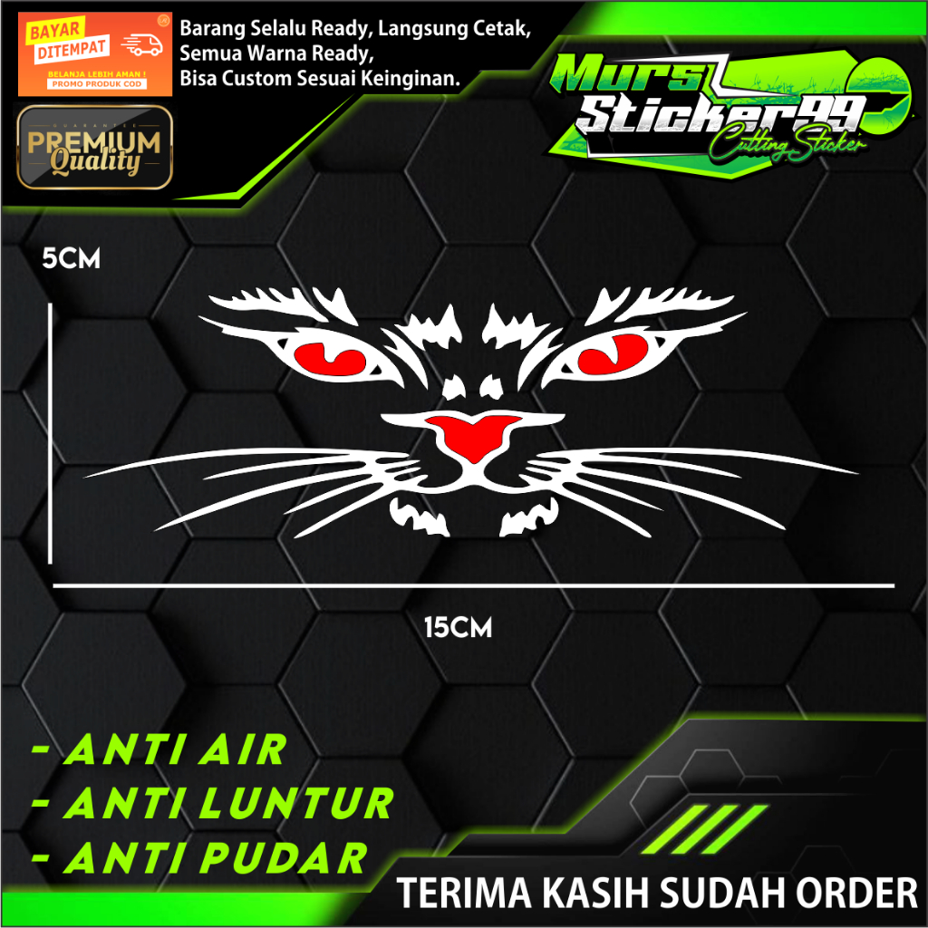 Jual Sticker Cutting MATA KUCING | Shopee Indonesia