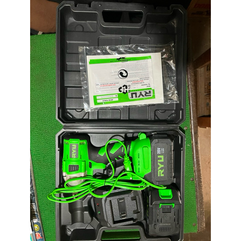 Jual MESIN CORDLESS IMPACT WRENCH RCW 20 VOLT RYU ALAT PEMBUKA BAUT RYU ...