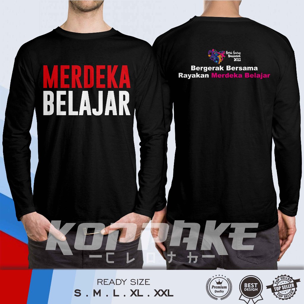 Jual Kaos Merdeka Belajar HGN Hari Guru Nasional 2023 Bergerak Bersama ...