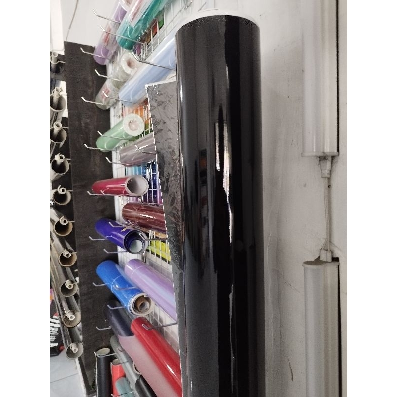 Jual STIKER HITAM GLOSSY/KILAT LEBAR 150 CM | Shopee Indonesia