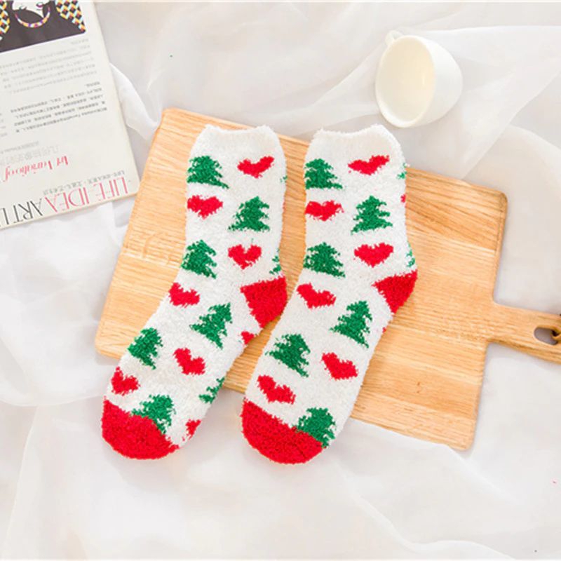 Jual Kaos Kaki Natal Tahan Dingin Motif Christmas Socks / Kaos Kaki