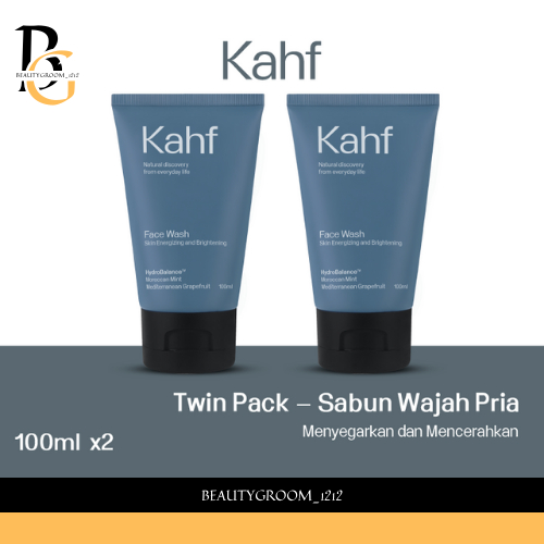 Jual Kahf Skin Energizing & Brightening Face Wash 100 ml Twin Pack