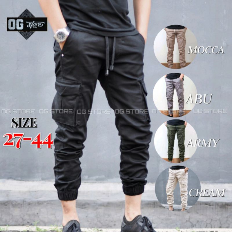 Jual Celana Jogger Cargo Pria Kempol Jogger Pants Cargo Size