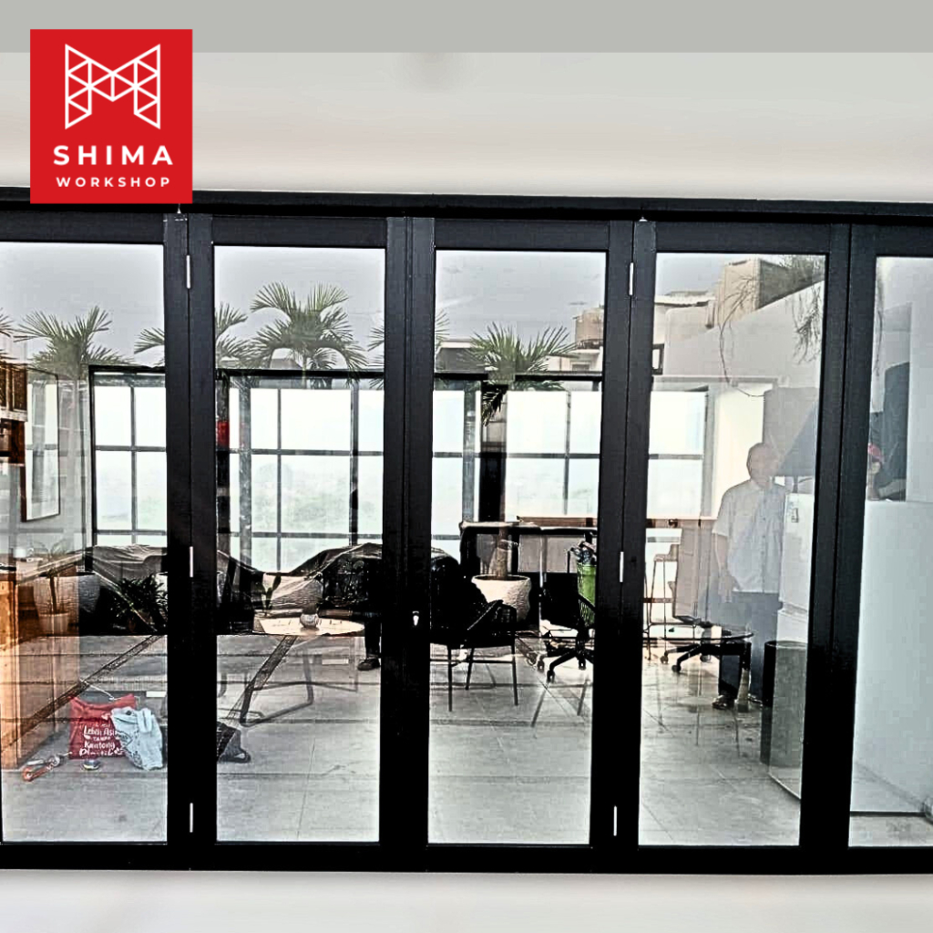 Jual Pintu lipat aluminium/pintu sliding/kusen jendela aluminium