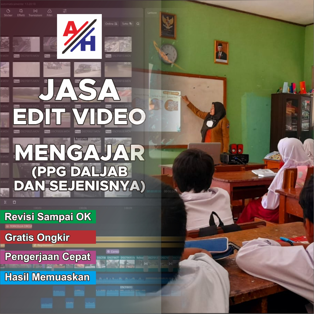 Jual Jasa Edit Video Mengajar Ppg Daljab Dan Sebagainya Shopee