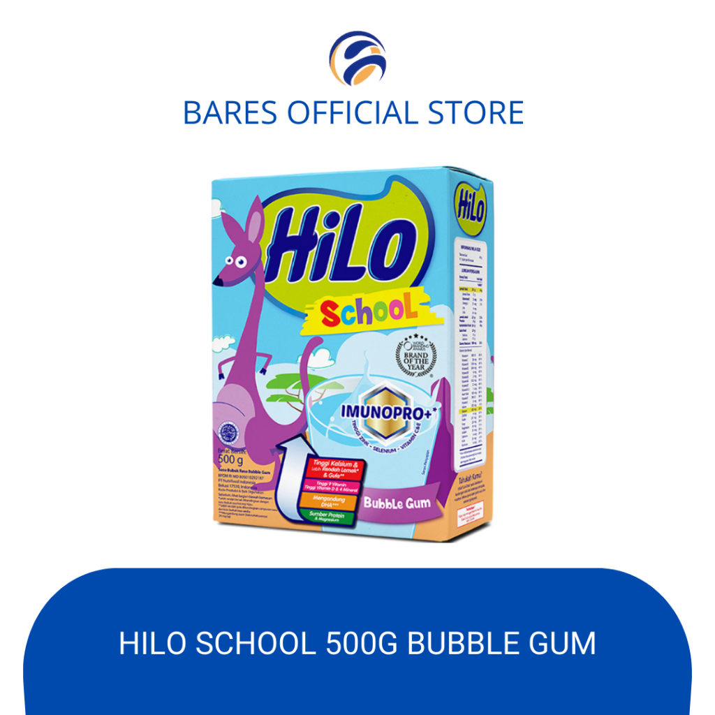 Jual HILO SCHOOL Rasa Bubble Gum 500gram | Shopee Indonesia