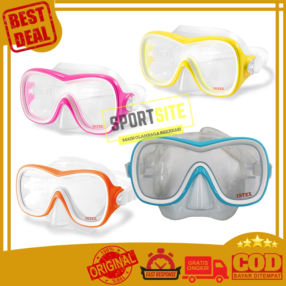 Jual Intex Wave Rider Mask Diving Swim Goggles Snorkeling Kacamata ...