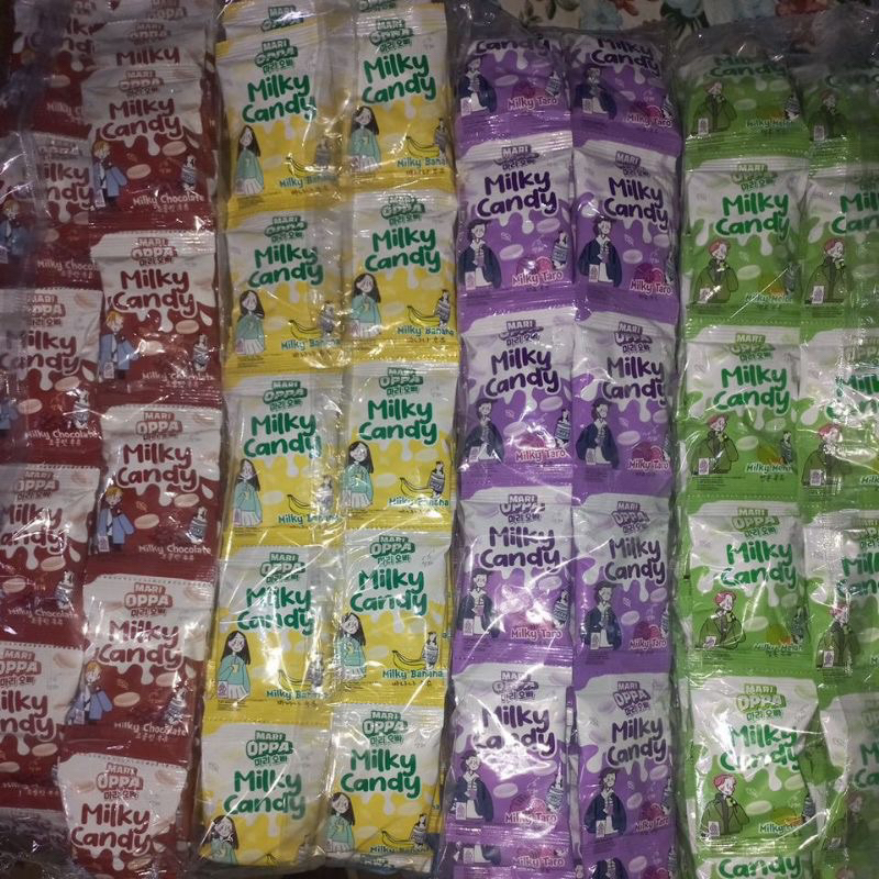 Jual Milky Candy Mari Oppa Berbagai Rasa 1 Renceng Permen Susu Murah Viral Permen Rasa Susu 8619