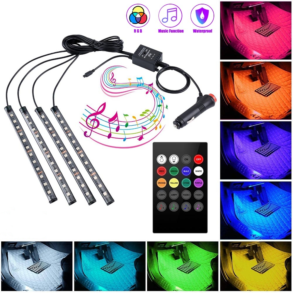 Jual Lampu Led Strip Mobil 12 volt super terang RGB Mobil Interior Hias ...