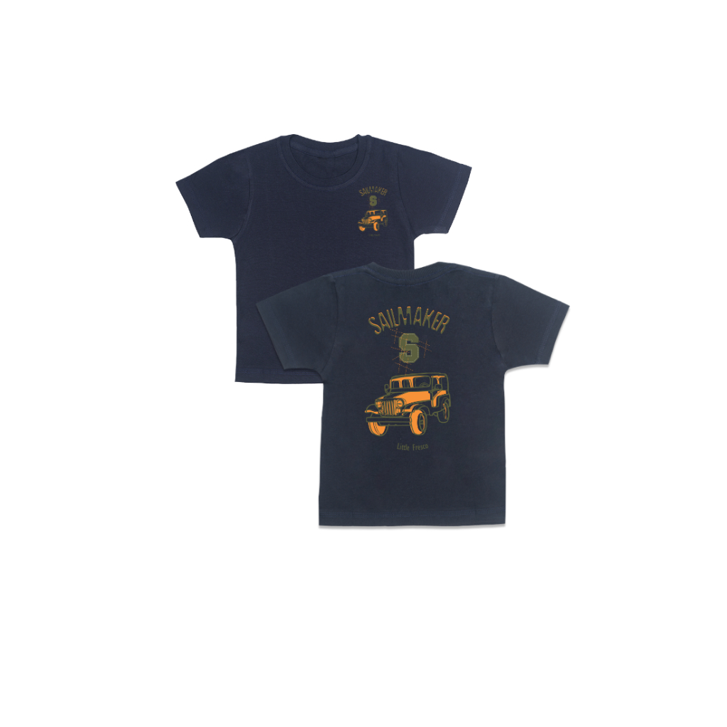 Little Fresco - Kaos Anak Sail Maker Jeep Navy