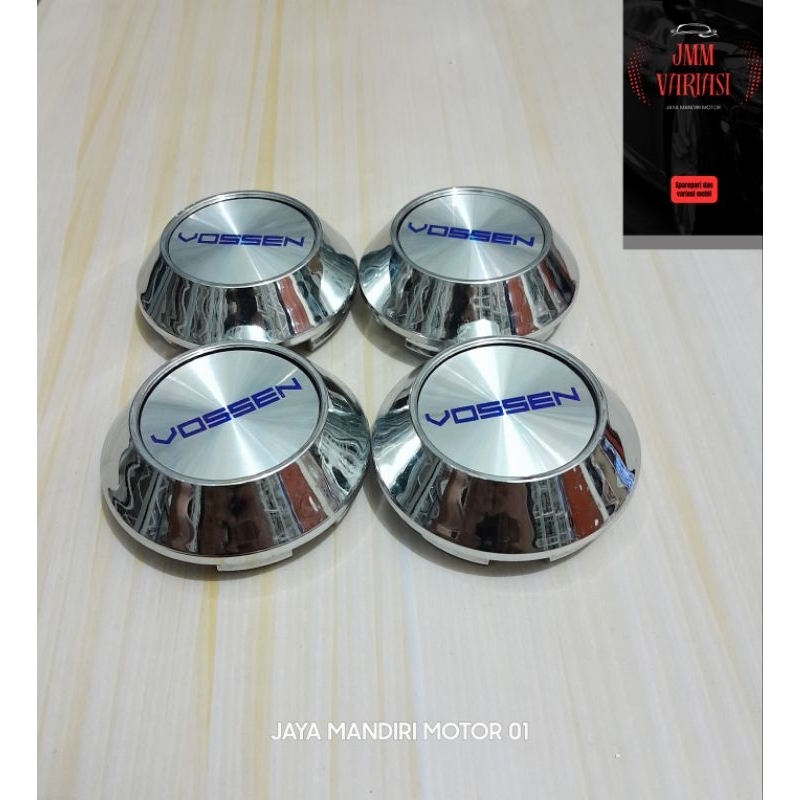 Jual dop roda tutup velg mobil racing variasi kerucut chrome logo ...