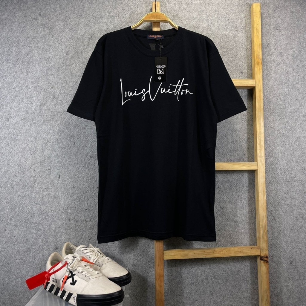 KAOS TSHIRT LV LOUIS VUITTON X VLONE BLACK